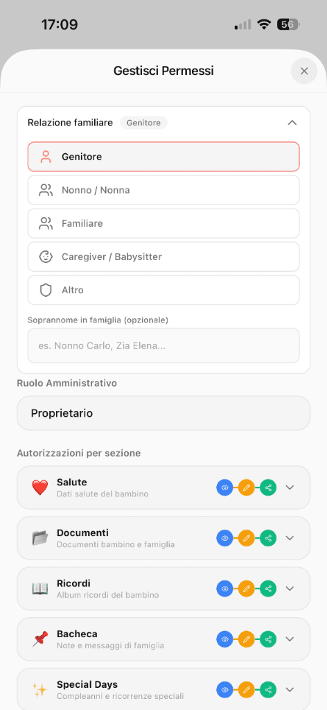 Manage Family Permissions